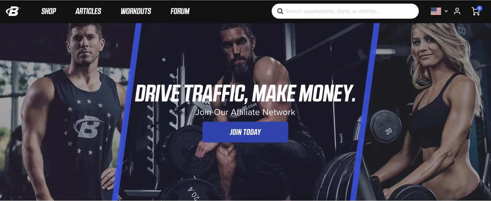 BodyBuilding.com Homepage