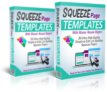 Squeeze Page Templates Cover