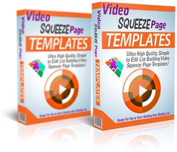 High Quality Video Sales & Squeeze Page Template Pack Cover