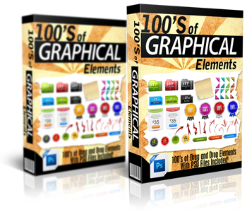 100's of Graphical Elements With Source Files Cover